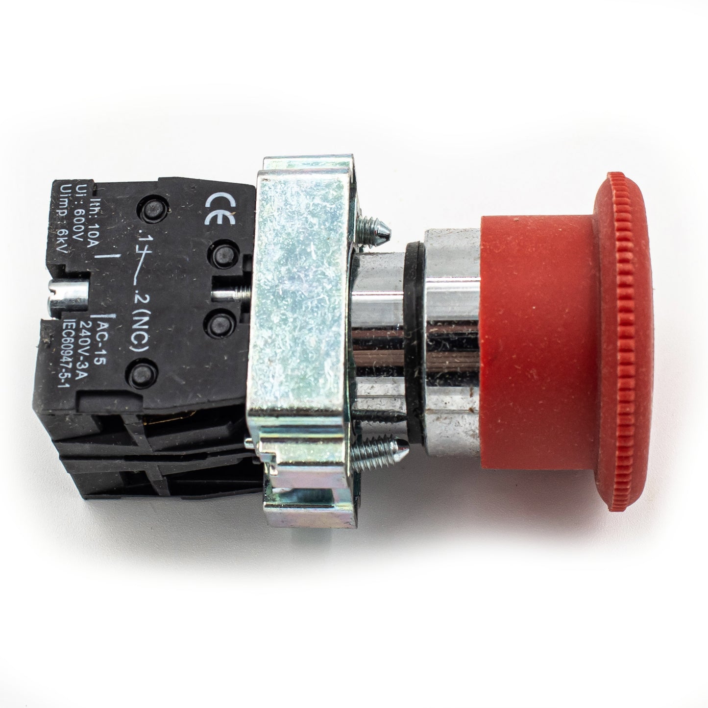 E-Stop 22MM Red Mushroom w/2x Contact Blocks