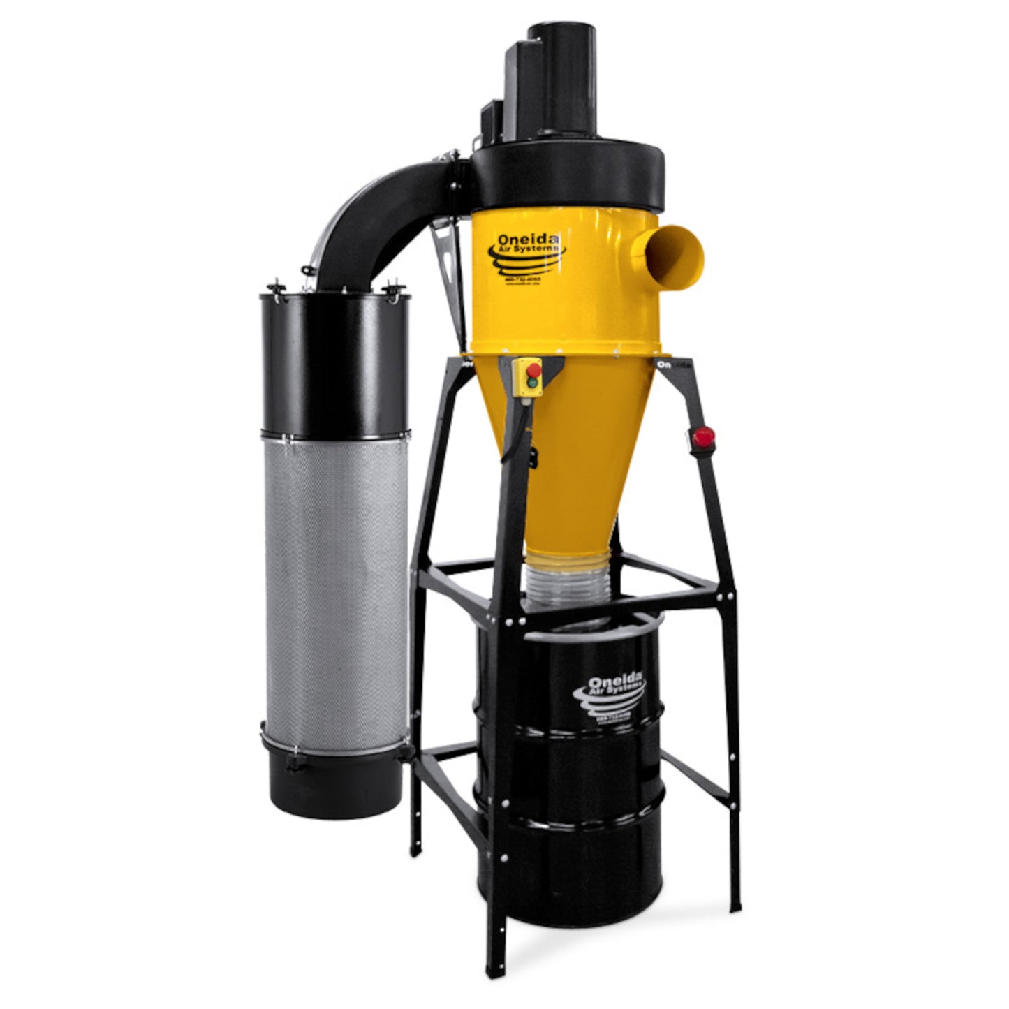 Oneida 5HP Dust Gorilla Pro SMART Boost Dust Collector - 55-Gallon - Freestanding Frame