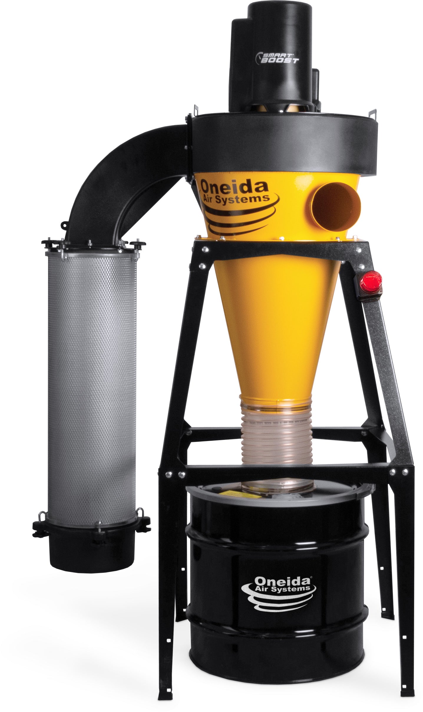 Oneida 3HP V-System 3000 SMART Boost 55-Gallon Freestanding HEPA-GFM Cyclone Dust Collector
