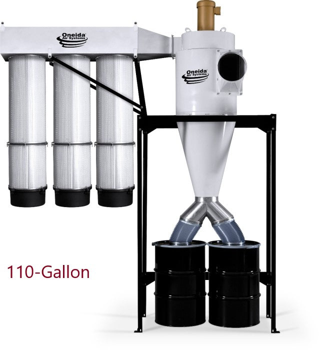 Oneida 10HP Direct Drive Cyclone Dust Collectors