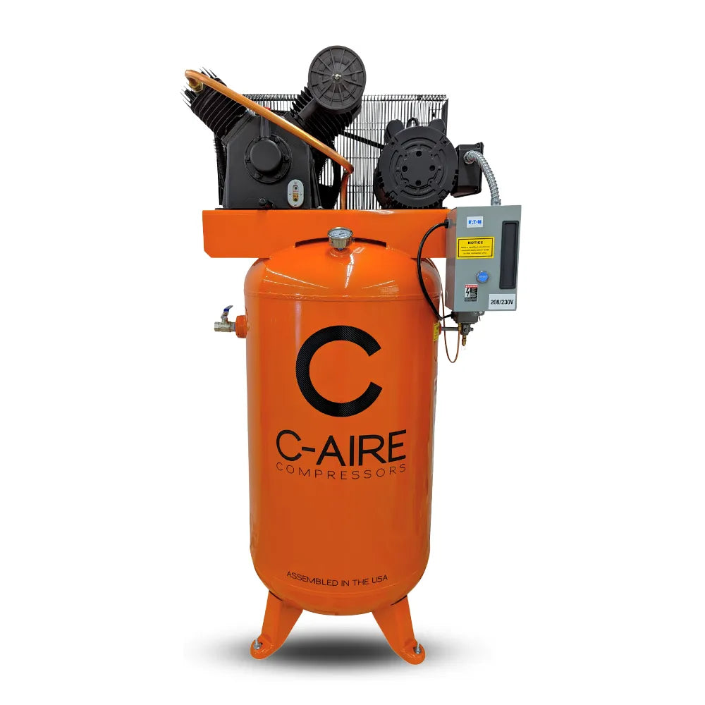 5HP 80-Gallon Air Compressor, Fully Packaged with 25CFM Air Dryer ...