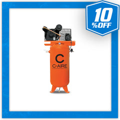 5HP 60-Gallon Air Compressor, Fully Packaged with 25CFM Air Dryer