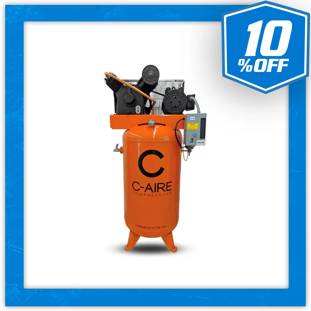 5HP 80-Gallon Simplex Piston Air Compressor Only