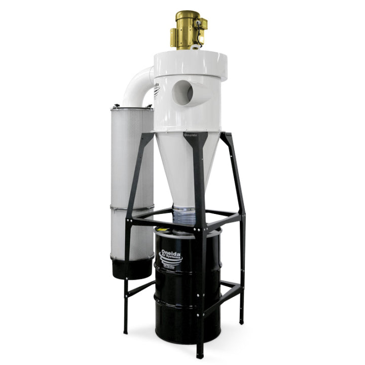 Oneida 5HP High Vacuum 55-Gallon Cyclone Dust Collector