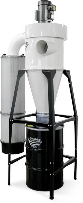 Oneida 5HP High Vacuum 55-Gallon Cyclone Dust Collector